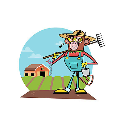 구름 모자 밭 음표 일러스트 사람없음 농장 바구니 원숭이 농부 멜빵바지 영웅 갈고리 원숭이캐릭터 슈퍼히어로 국내일러스트 AI파일 자연요소 직업 기호 잡화 음악 동물캐릭터 농업 바지 포유류 멜빵 파일형식 벡터