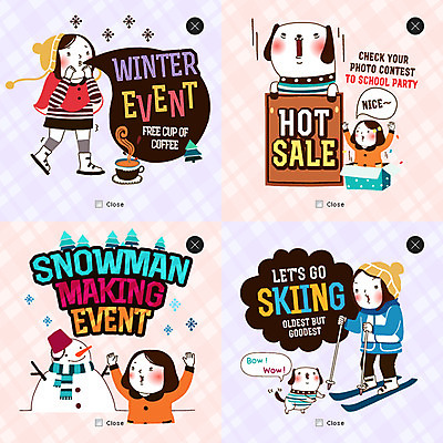 PSD 템플릿 여자 어린이 웹템플릿 겨울 눈사람 스키 팝업 이벤트팝업 웹팝업 이벤트 여러명 상자 세일 눈송이 강아지 커피잔 폴 레이어팝업 반려 이미지템플릿 계절 커피 다수 겨울스포츠 잔 눈_날씨 사람 반려동물 개 스키용품 파일형식