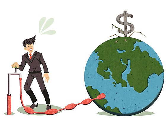 전신 PSD 남자 일러스트 한명 정장 성인 경제 달러 비즈니스맨 수도꼭지 경제불황 물호스 지구모양 국내일러스트 모양 1 옷 지구 돈 비즈니스 사람 직장인 호스 불황 파일형식