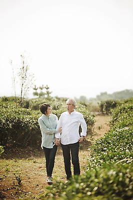 포토 JPG 주간 전신 여자 할아버지 노년 남자 가족 서기 성인 야외 두명 앞모습 30대 제주도 화목 다정 한국인 가족라이프 60대 며느리 시아버지 차밭 도순다원 국내포토 자연요소 라이프스타일 뷰포인트 컨셉 밭 관계 모션 한국 사람 동양인 장년 파일형식 시부모님