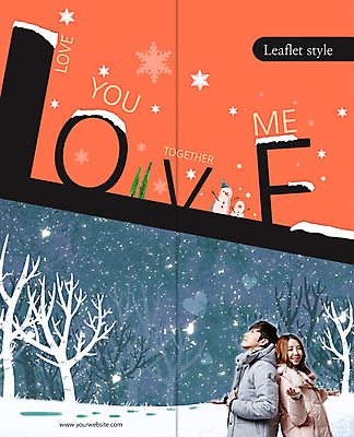 PSD 템플릿 편집 표지디자인 북디자인 커플 영어 출판디자인 여자 표지 남자 리플렛 겨울 2단접지 북커버 눈사람 눈꽃 사랑 팜플렛 상반신 20대 성인 두명 점퍼 한국인 눈 눈내림 이미지템플릿 자연요소 문자 계절 감정 관계 날씨 눈_날씨 사람 동양인 청년 외투 파일형식