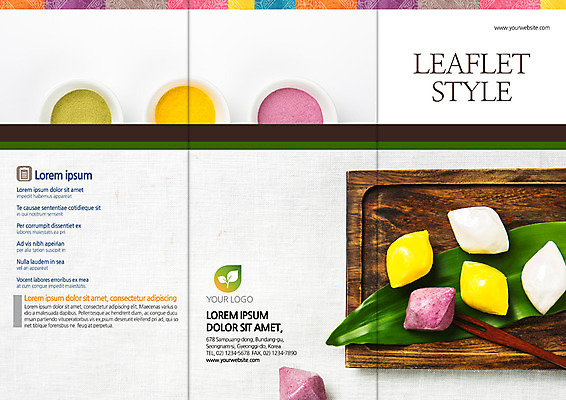 PSD 템플릿 편집 표지디자인 북디자인 출판디자인 명절 표지 리플렛 북커버 3단접지 떡 팜플렛 사람없음 추석 전통음식 송편 이미지템플릿 전통 기념일 음식 파일형식