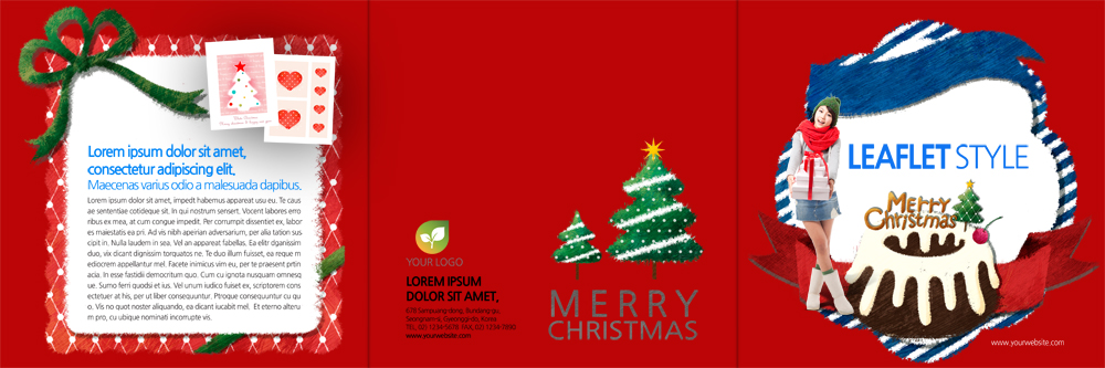 PSD 템플릿 편집 표지디자인 북디자인 출판디자인 여자 표지 리본 리플렛 크리스마스 북커버 3단접지 크리스마스카드 한명 팜플렛 20대 성인 크리스마스트리 케이크 한국인 이미지템플릿 1 기념일 디저트 카드_감사 사람 동양인 청년 파일형식