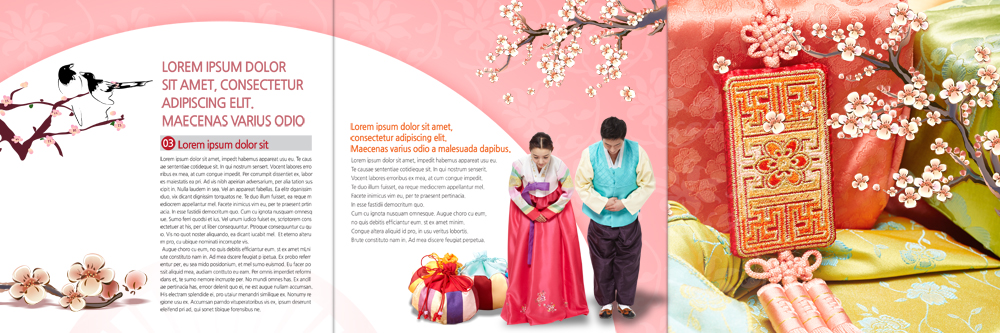 PSD 템플릿 편집 표지디자인 북디자인 커플 출판디자인 여자 남자 내지 리플렛 북커버 3단접지 복주머니 허리숙이기 팜플렛 20대 성인 두명 한국인 인사 한복 노리개 매화 까치 선물세트 이미지템플릿 한국전통 꽃 관계 조류 전통소품 숙이기 선물 사람 동양인 청년 예절 전통의상 파일형식