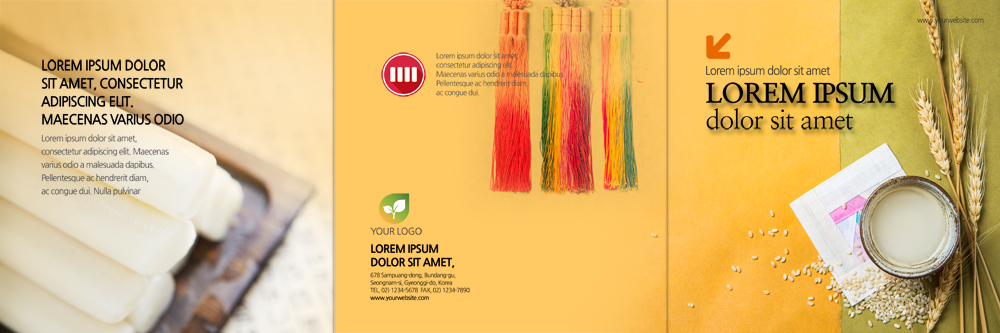 PSD 템플릿 편집 표지디자인 북디자인 출판디자인 명절 표지 리플렛 북커버 3단접지 팜플렛 사람없음 벼 쌀 노리개 막걸리 가래떡 이미지템플릿 전통 기념일 곡류 떡 주류 전통소품 파일형식