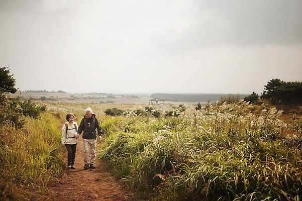포토 JPG 주간 전신 여자 할아버지 노년 남자 할머니 야외 두명 앞모습 실버라이프 제주도 걷기 손잡기 노부부 다정 트래킹 한국인 60대 노인만 따라비오름 국내포토 자연요소 라이프스타일 부부 뷰포인트 컨셉 모션 레저 한국 사람 동양인 성인 오름 성인만 파일형식