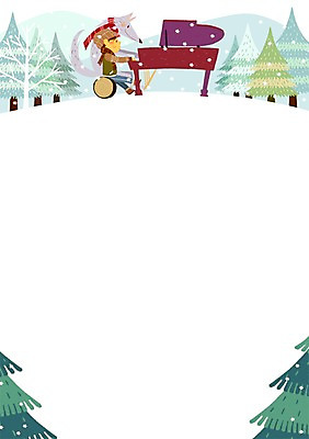 PSD 나무 동물 남자 어린이 악기 겨울 연주 일러스트 함께함 털모자 한명 야외 목도리 눈송이 건반 피아노 순수 즐거움 늑대 합주 소통 국내일러스트 식물 모자_잡화 1 잡화 계절 감정 음악 컨셉 포유류 눈_날씨 사람 건반악기 파일형식