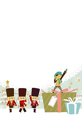 PSD 동물 남자 별 어린이 인형 겨울 일러스트 함께함 한명 선물상자 크리스마스트리 눈송이 순수 즐거움 병정 소통 국내일러스트 자연요소 1 계절 감정 컨셉 크리스마스 눈_날씨 선물 사람 상자 파일형식