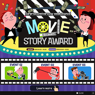 PSD 템플릿 여자 남자 어린이 웹템플릿 지폐 팝업 이벤트팝업 웹팝업 이벤트 여러명 카메라 확성기 마술사 필름 영화 마이크 마술사모자 영화감독 마술사복장 영화카메라 이미지템플릿 모자_잡화 옷 음향기기 다수 돈 문화예술 사람 전자제품 마술 감독 파일형식