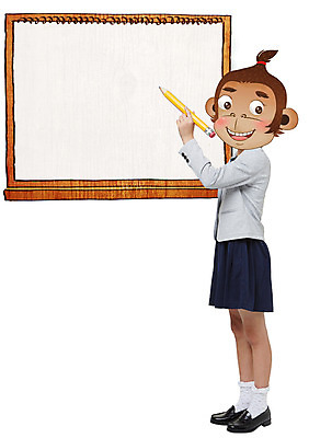 전신 PSD 편집이미지 학생 여자 교복 동물캐릭터 청소년 프레임 한명 연필 원숭이띠 원숭이 스케치북 합성 원숭이캐릭터 병신년 이미지편집 동물 캐릭터 1 옷 포유류 학용품 사람 필기구 십이지신 2016년 파일형식