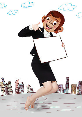 PSD 구름 편집이미지 여자 동물캐릭터 맨발 알림판 한명 정장 빌딩 성인 원숭이띠 원숭이 가리킴 직장인 합성 원숭이캐릭터 병신년 이미지편집 자연요소 동물 직업 캐릭터 1 옷 포유류 발 사람 손짓 건물 십이지신 2016년 파일형식