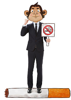 전신 PSD 편집이미지 남자 동물캐릭터 담배 한명 정장 성인 파이팅 원숭이띠 원숭이 직장인 합성 금연 원숭이캐릭터 금연선언 금연표지판 병신년 이미지편집 동물 직업 캐릭터 1 옷 캠페인 포유류 모션 사람 십이지신 표지판 사회이슈 2016년 파일형식