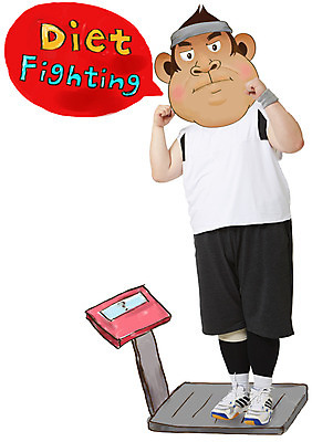 전신 PSD 편집이미지 남자 동물캐릭터 말풍선 다이어트 한명 성인 파이팅 원숭이띠 원숭이 합성 체중계 원숭이캐릭터 병신년 이미지편집 동물 캐릭터 1 포유류 모션 건강 사람 십이지신 2016년 파일형식