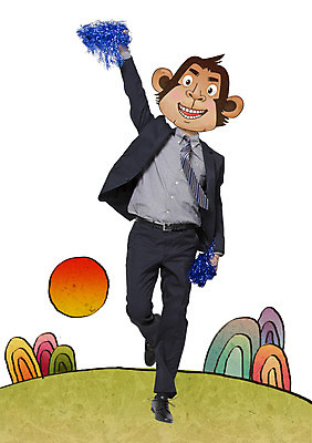 전신 PSD 편집이미지 남자 동물캐릭터 산 한명 정장 성인 태양 응원용품 원숭이띠 원숭이 직장인 합성 원숭이캐릭터 병신년 이미지편집 자연요소 동물 직업 캐릭터 1 옷 포유류 사람 십이지신 오브젝트 2016년 파일형식