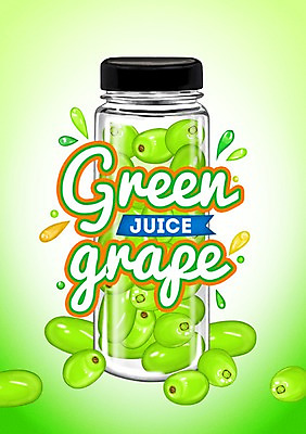 PSD 백그라운드 과일 일러스트 사람없음 라벨 병 과일주스 청포도 청포도주스 텀블러 국내일러스트 식기 포도 프레임 컵 주스 파일형식