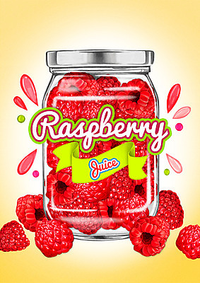 PSD 백그라운드 과일 일러스트 유리병 사람없음 라벨 주스 과일주스 국내일러스트 음료 병_용기 프레임 파일형식