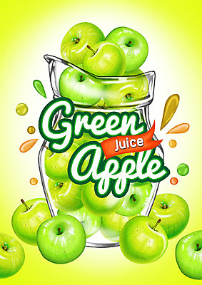 PSD 백그라운드 과일 일러스트 사람없음 라벨 주스 과일주스 아오리사과 사과주스 국내일러스트 음료 프레임 사과 파일형식