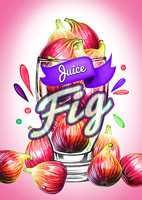 PSD 백그라운드 과일 일러스트 잔 사람없음 라벨 주스 과일주스 무화과 무화과열매 국내일러스트 식기 열매 음료 프레임 파일형식