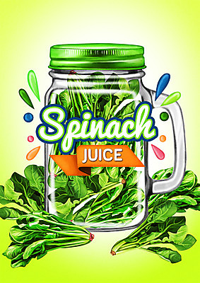 PSD 백그라운드 일러스트 유리병 사람없음 라벨 주스 야채주스 시금치 국내일러스트 음료 채소 병_용기 프레임 파일형식