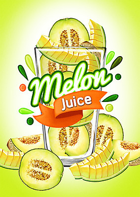 PSD 백그라운드 일러스트 잔 사람없음 라벨 주스 과일주스 멜론 국내일러스트 식기 음료 과일 프레임 파일형식