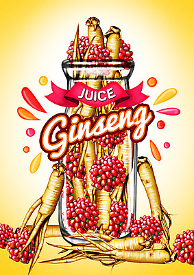 PSD 백그라운드 일러스트 사람없음 라벨 주스 인삼 야채주스 국내일러스트 음료 프레임 삼 파일형식