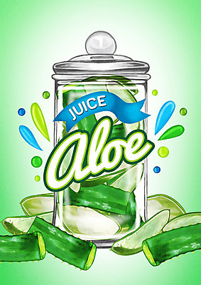PSD 백그라운드 일러스트 유리병 사람없음 라벨 주스 야채주스 알로에 알로에주스 국내일러스트 식물 음료 병_용기 프레임 과일주스 파일형식