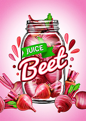 PSD 백그라운드 일러스트 유리병 사람없음 라벨 주스 야채주스 비트 국내일러스트 음료 채소 병_용기 프레임 파일형식