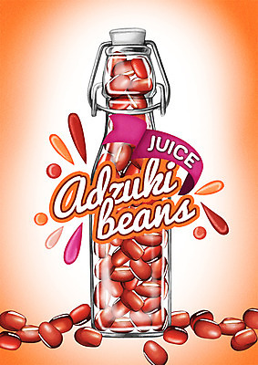 PSD 백그라운드 일러스트 유리병 사람없음 라벨 주스 야채주스 팥 국내일러스트 음료 병_용기 프레임 파일형식