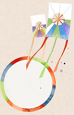 PSD 백그라운드 일러스트 프레임 사람없음 설날 전통문양 원형 한지 연 원형프레임 오색 전통프레임 국내일러스트 도형 전통 문양 명절 종이 놀이용품 파일형식