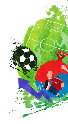 PSD 남자 화살표 일러스트 축구공 응원 한국 성인 두명 파이팅 축구 태극기 축구장 응원단 국내일러스트 아시아 공 축구용품 스포츠시설 모션 사람 구기 국기 파일형식