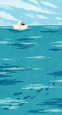 주간 PSD 구름 모자 계절 여자 바다 일러스트 상상 자연 항해 상상일러스트 어류 한명 성인 야외 여름 판타지 종이배 감성 계절백그라운드 국내일러스트 자연요소 1 잡화 백그라운드 컨셉 배_교통 사람 수중동물 생태계 종이접기 파일형식