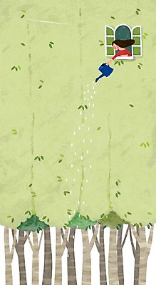 PSD 나무 계절 여자 일러스트 창문 상상 자연 상상일러스트 한명 성인 여름 판타지 물뿌리개 물주기 감성 계절백그라운드 국내일러스트 식물 1 백그라운드 컨셉 모션 사람 생태계 파일형식