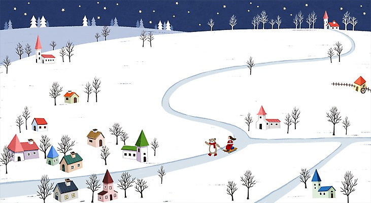 PSD 나무 계절 여자 별 길 겨울 일러스트 곰 상상 자연 주택 상상일러스트 한명 성인 야외 판타지 마을 눈 야간 썰매 감성 계절백그라운드 겨울배경 국내일러스트 자연요소 식물 동물 1 백그라운드 컨셉 포유류 날씨 사람 건물 생태계 파일형식