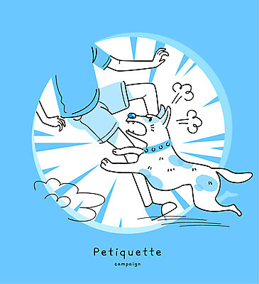 남자 캠페인 일러스트 한명 성인 예절 사나움 규칙 공격적 펫티켓 국내일러스트 AI파일 1 컨셉 사람 파일형식 벡터