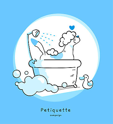 캠페인 일러스트 욕조 사람없음 반려동물 목욕 거품 예절 강아지 규칙 오리인형 펫티켓 국내일러스트 AI파일 동물 인형 청결 개 파일형식 벡터