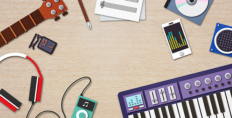 PSD 악기 음악 백그라운드 일러스트 사람없음 스마트폰 하이앵글 펜 헤드셋 스피커 CD 기타 건반 건반악기 플랫 페이퍼아트 MP3 책상 악보 종이공예 전자피아노 플랫레이 국내일러스트 뷰포인트 음향기기 가구 현악기 문화예술 전자제품 핸드폰 스마트기기 필기구 헤드폰 피아노 공예 파일형식