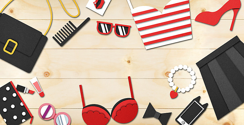 PSD 옷 패션 리본 백그라운드 일러스트 목걸이 사람없음 스마트폰 치마 하이앵글 선글라스 화장품 립스틱 핸드백 머리빗 플랫 페이퍼아트 하이힐 속옷 브래지어 책상 종이공예 파우더 파우치 플랫레이 국내일러스트 안경 구두 뷰포인트 가구 가방 장신구 하의 핸드폰 스마트기기 뷰티 미용용품 여성화 공예 파일형식