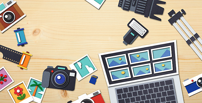 PSD 백그라운드 일러스트 사람없음 노트북 하이앵글 플랫 메모리칩 페이퍼아트 필름 책상 종이공예 삼각대 카메라렌즈 기념사진 플랫레이 국내일러스트 뷰포인트 가구 전자제품 카메라 부속품 공예 파일형식