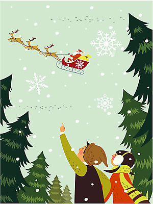 주간 나무 여자 남자 어린이 크리스마스 일러스트 성인 야외 산타클로스 루돌프 눈 가리킴 눈송이 국내일러스트 AI파일 자연요소 식물 기념일 날씨 사슴 눈_날씨 사람 손짓 파일형식 벡터