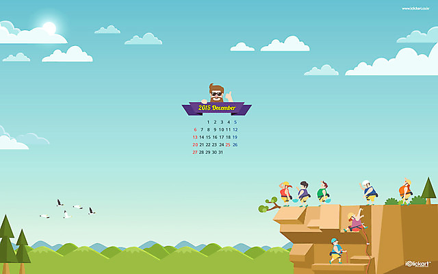 JPG 월페이퍼 바탕화면 12월 날짜 파일형식