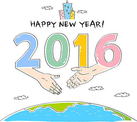 손 캘리배경 일러스트 캘리그라피 새해 악수 빌딩 신체부위 해피뉴이어 2016년 지구모양 국내일러스트 AI파일 모양 지구 백그라운드 사람 손짓 건물 새해인사 연도 파일형식 벡터