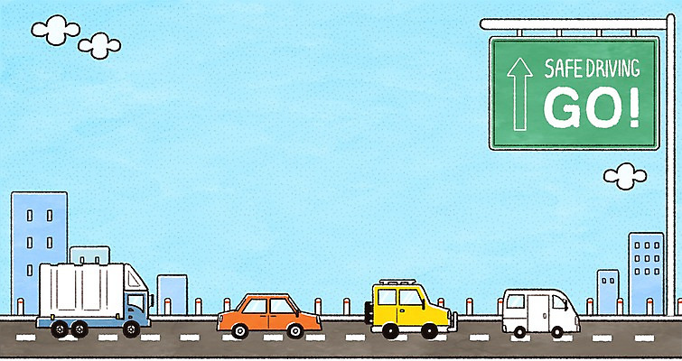 PSD 구름 도로 교통 일러스트 자동차 안전 빌딩 사람없음 트럭 도로표지판 교통안전 교통표지 안전운전 국내일러스트 자연요소 길 육상교통 교통시설 건물 표지판 파일형식