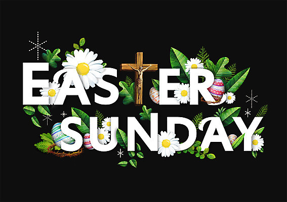 PSD 알파벳 영어 꽃 백그라운드 십자가 잎 일러스트 타이포그라피 사람없음 부활절계란 일요일 나무십자가 이스터 국내일러스트 식물 문자 부활절 계란 요일 파일형식