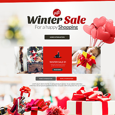 PSD 서양인 템플릿 여자 어린이 웹템플릿 겨울 이벤트페이지 한명 이벤트 선물상자 쇼핑 세일 풍선 스노글로브 이미지템플릿 외국인 1 계절 선물 사람 장식 상자 페이지 파일형식