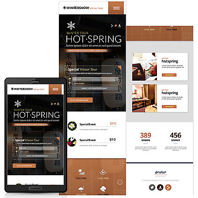 PSD 템플릿 웹템플릿 겨울 모바일 사람없음 온천 눈송이 겨울여행 모바일템플릿 모바일웹 온천여행 이미지템플릿 계절 여행 눈_날씨 스파 파일형식