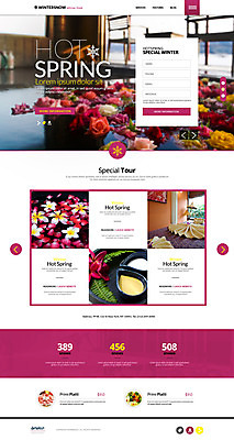 PSD 템플릿 꽃 웹템플릿 겨울 사이트템플릿 사람없음 홈페이지 온천 홈페이지시안 눈송이 온천여행 이미지템플릿 식물 계절 여행 눈_날씨 스파 파일형식