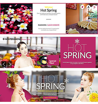 PSD 서양인 템플릿 배너 여자 꽃 웹템플릿 겨울 이벤트 성인 세명 온천 한국인 눈송이 온천여행 이벤트배너 웹배너 이미지템플릿 외국인 식물 계절 여행 눈_날씨 사람 동양인 스파 파일형식
