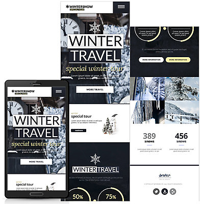 PSD 템플릿 웹템플릿 겨울 모바일 사람없음 눈 겨울여행 모바일템플릿 모바일웹 이미지템플릿 자연요소 계절 여행 날씨 파일형식