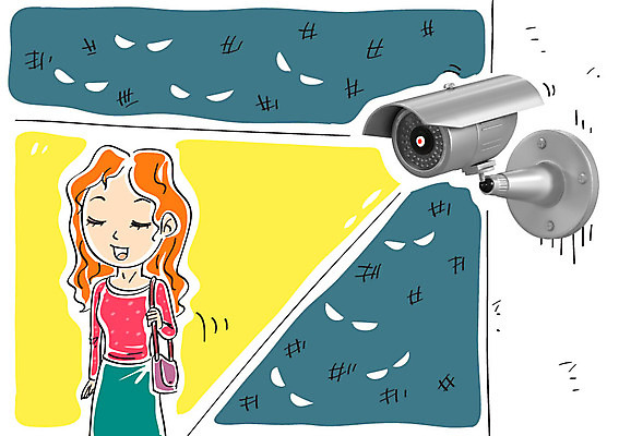 편집이미지 여자 합성일러스트 한명 안전 성인 보안 합성 감시카메라 밤길 이미지편집 AI파일 1 길 사람 카메라 파일형식 벡터