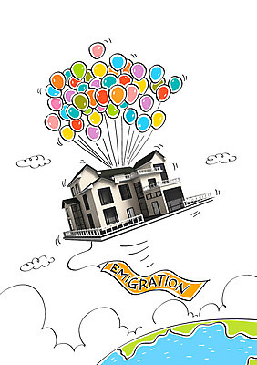 구름 편집이미지 주택 합성일러스트 사람없음 합성 풍선 지구모양 이미지편집 AI파일 자연요소 모양 지구 건물 파일형식 벡터